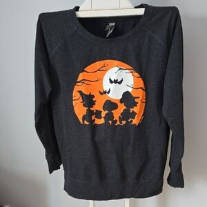 Women's Halloween Long Sleeve Tee - Charcoal